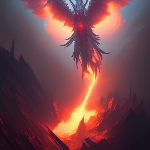 Phoenix Rising: A Dark Fantasy Concept Art