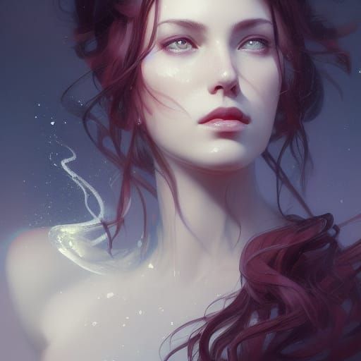 Detailed Portrait with Volumetric Lighting