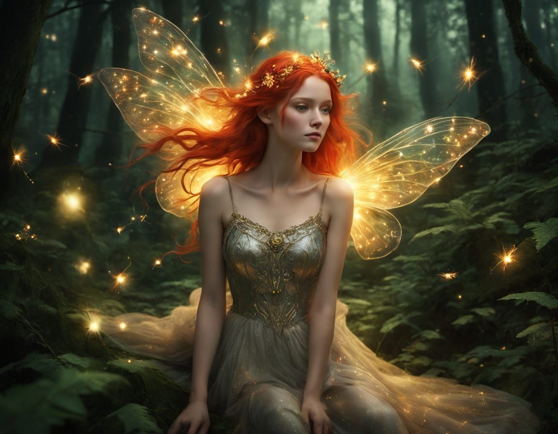 Enchanted Forest Goddess in Whimsical Fantasy Art