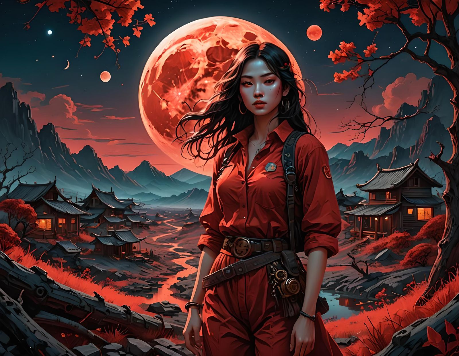 Girl Escaped from Moon Settled on Earth