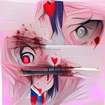 Yandere Image Generated by AI