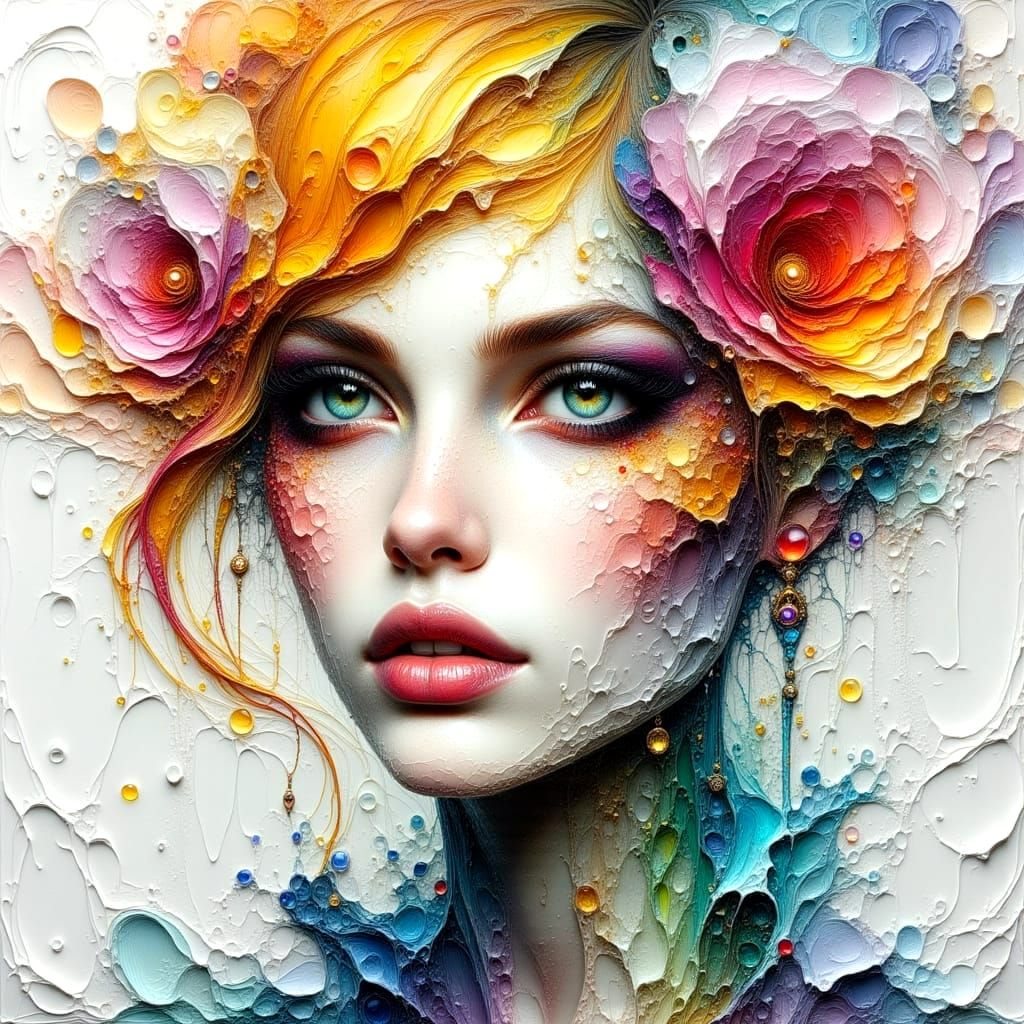 Dreamlike Fantasy in Impressionistic Watercolor