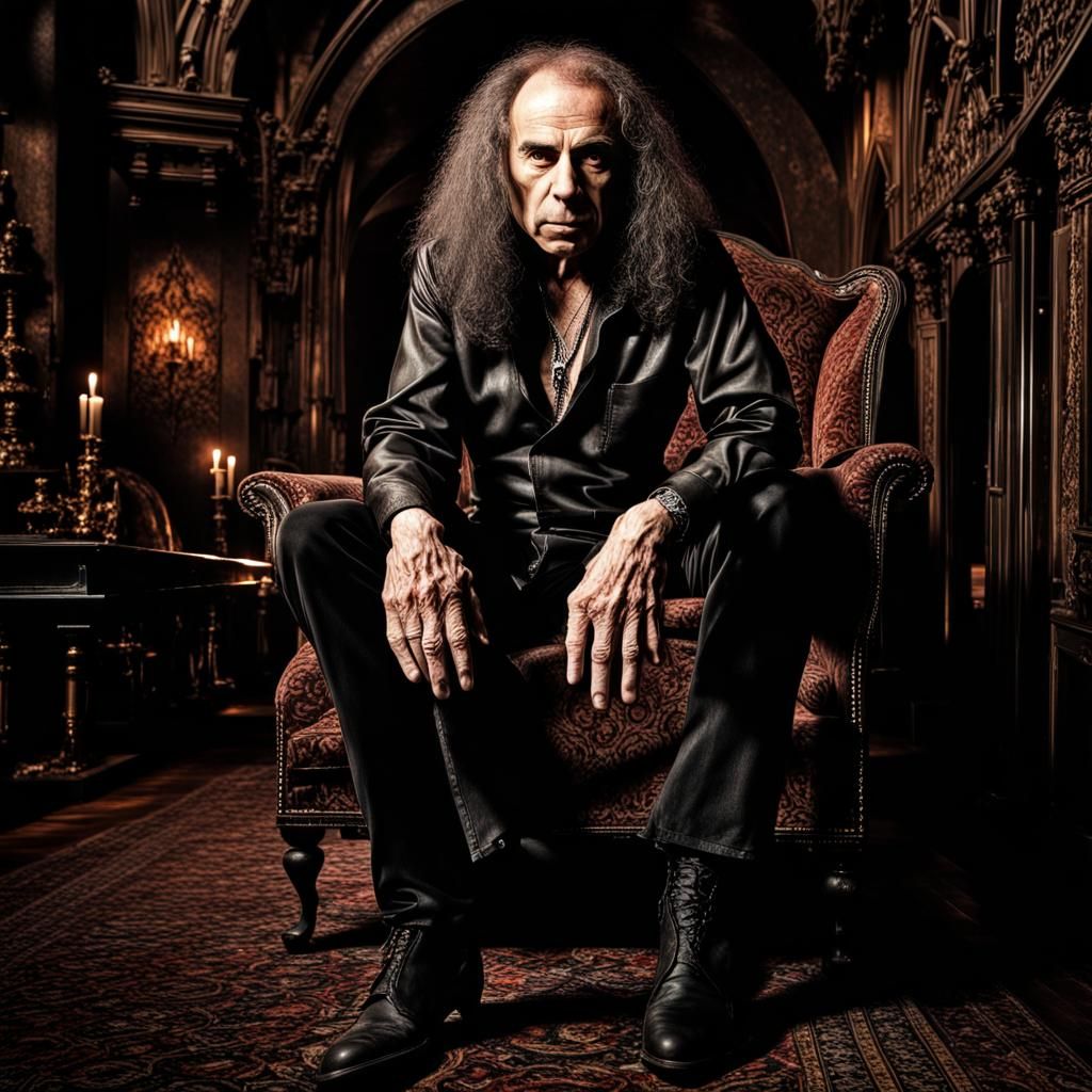 Mysterious Ronnie James Dio Portrait in HDR