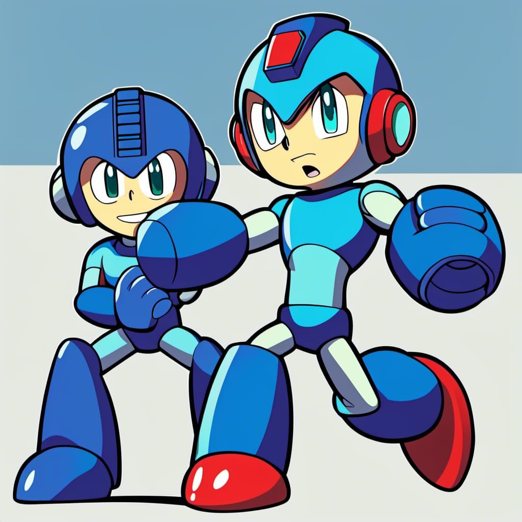 Mega Man AI Image