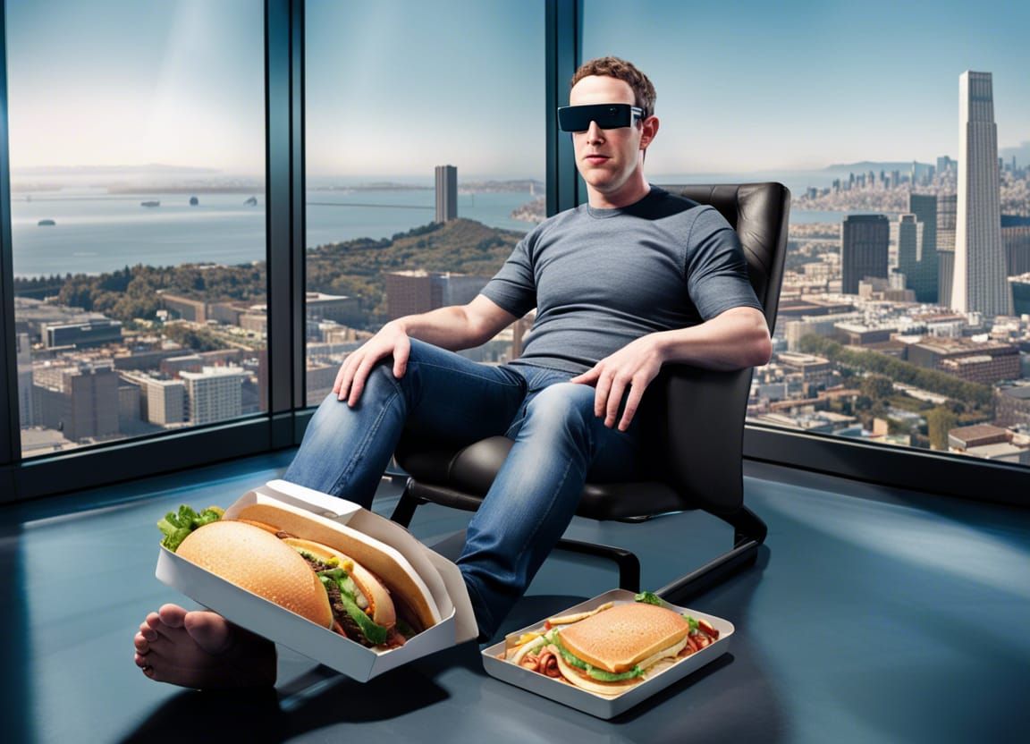 Elon Musk Dominates Zuckerberg in Surreal Office Scene