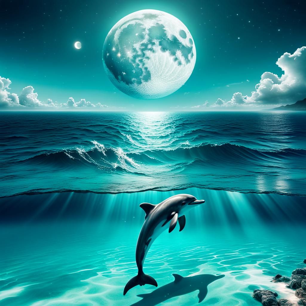 A turquoise underwater world
