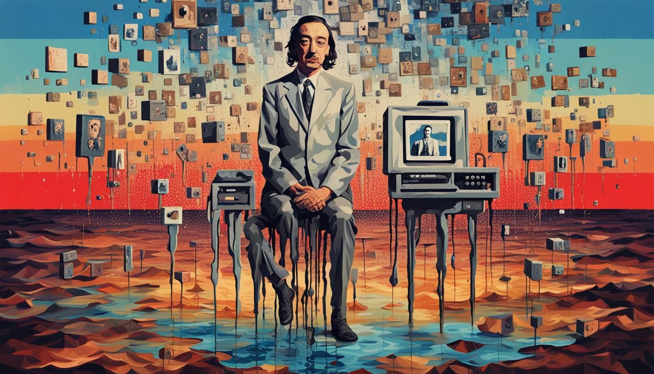 Dystopian Glitch Art: Techno-Feudalism and Digital Decay