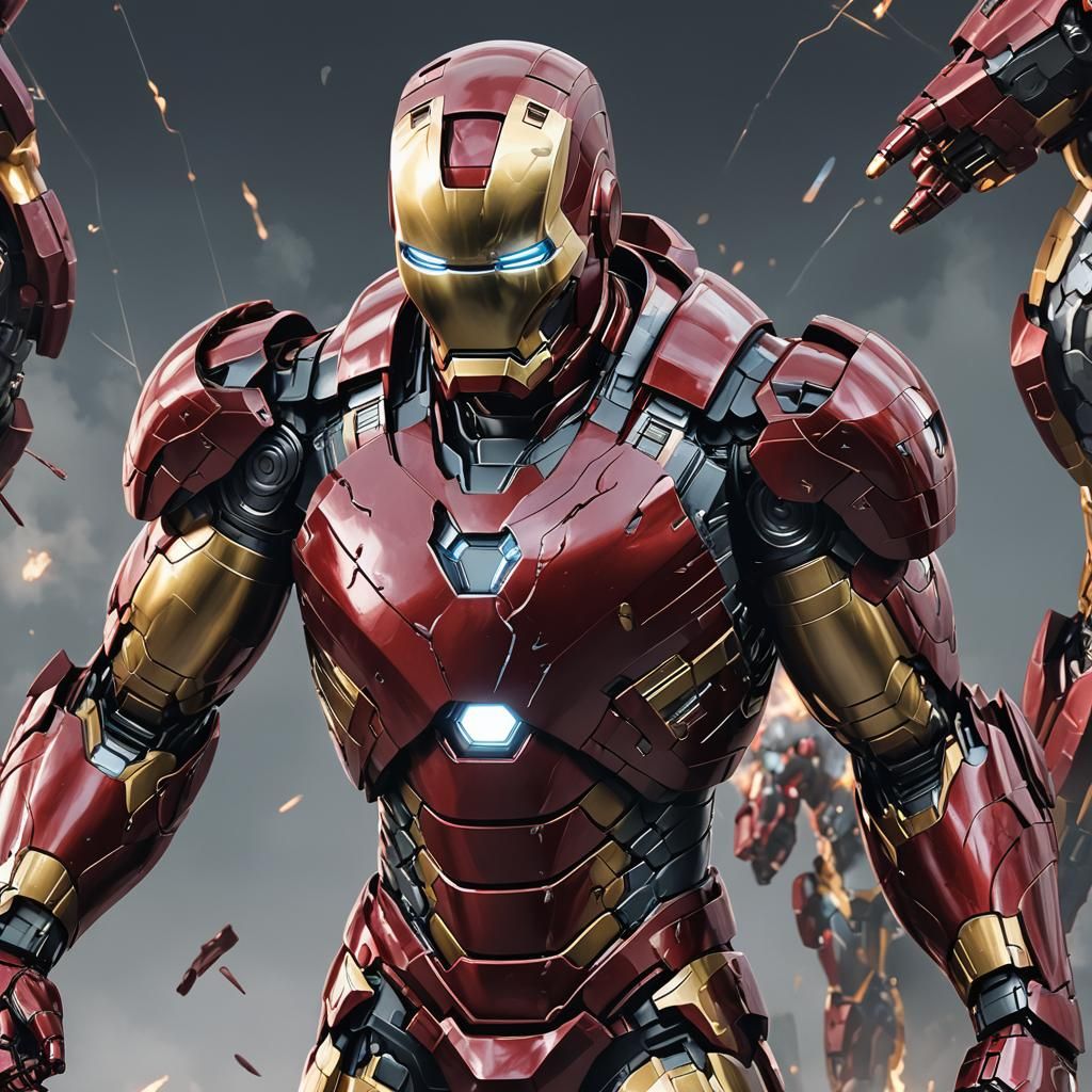 Iron-Man in 3D Anime Art Style