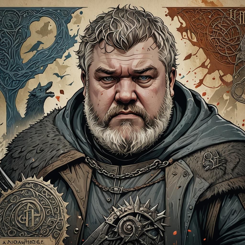 Hodor Art Banknote: Detailed Fantasy Concept Art