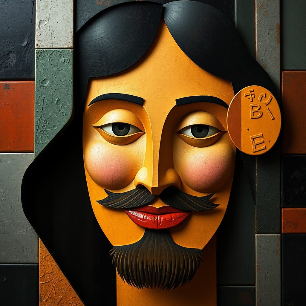 Abstract Cubism Image in High Resolution