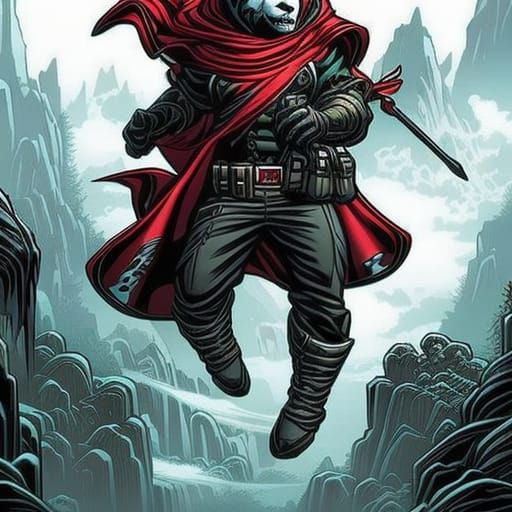 Panda Avatar in Comic Book Art Style