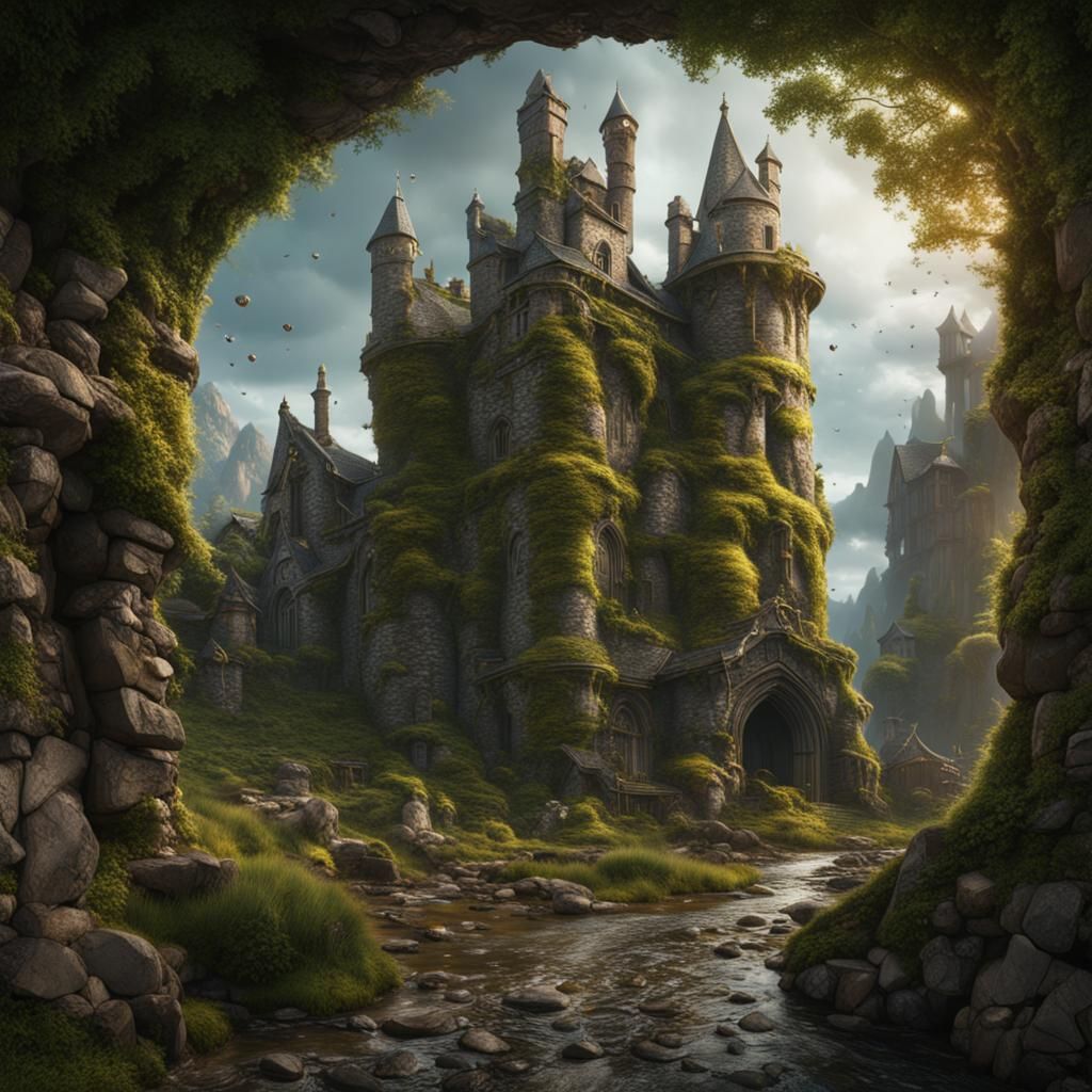 Laughing Irish Eyes in Detailed Matte Painting