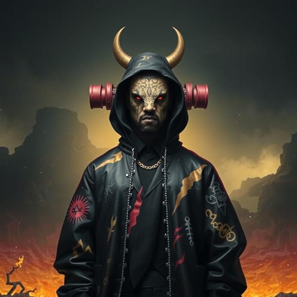 Kanye West as Beezleabub in Gothic Surrealism