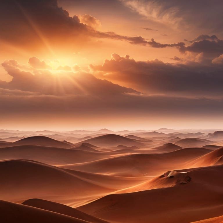 Epic Desert Landscape in Digital Matte Painting