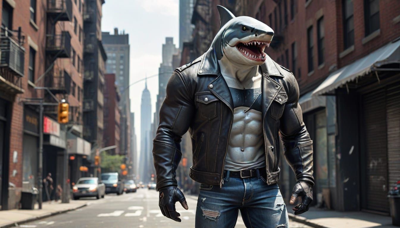 Anthropomorphic Shark in Comic Art