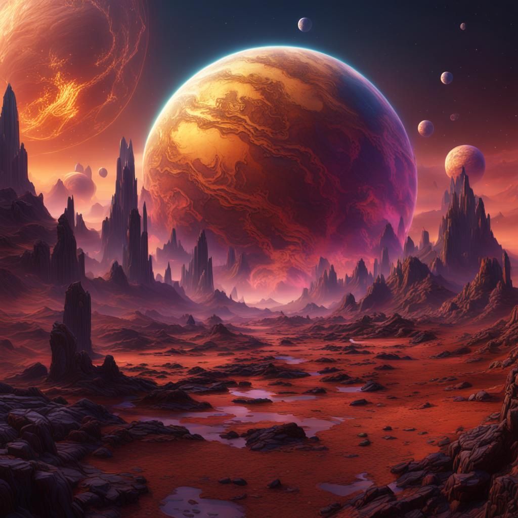 Venus: Detailed Matte Painting in Deep Color