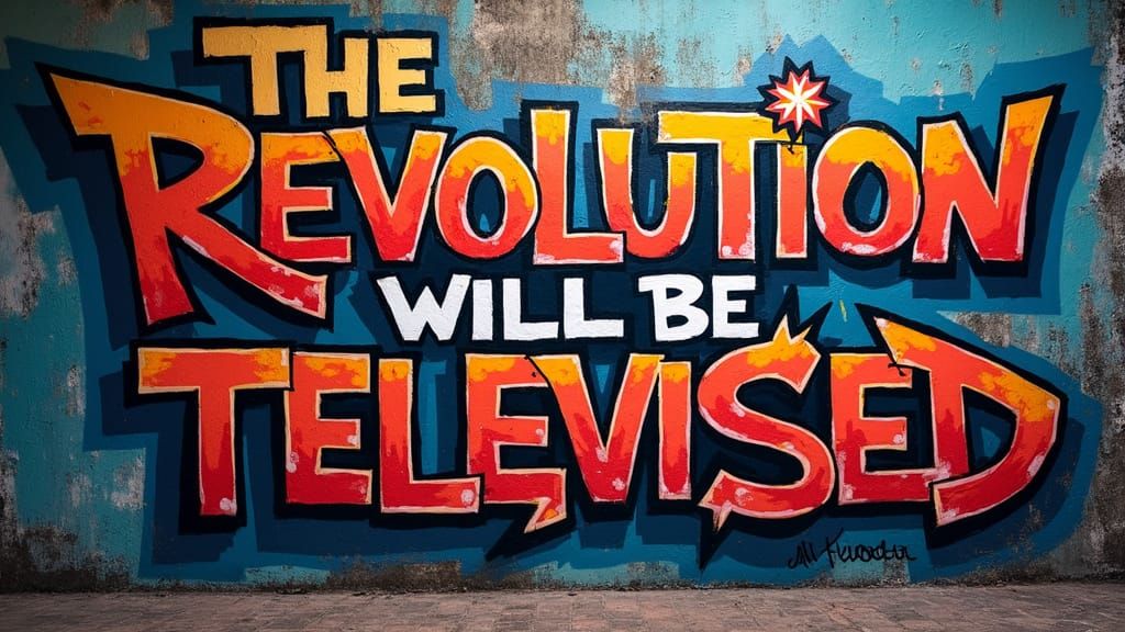 Colorful Graffiti Art: The Revolution Will Be Televised