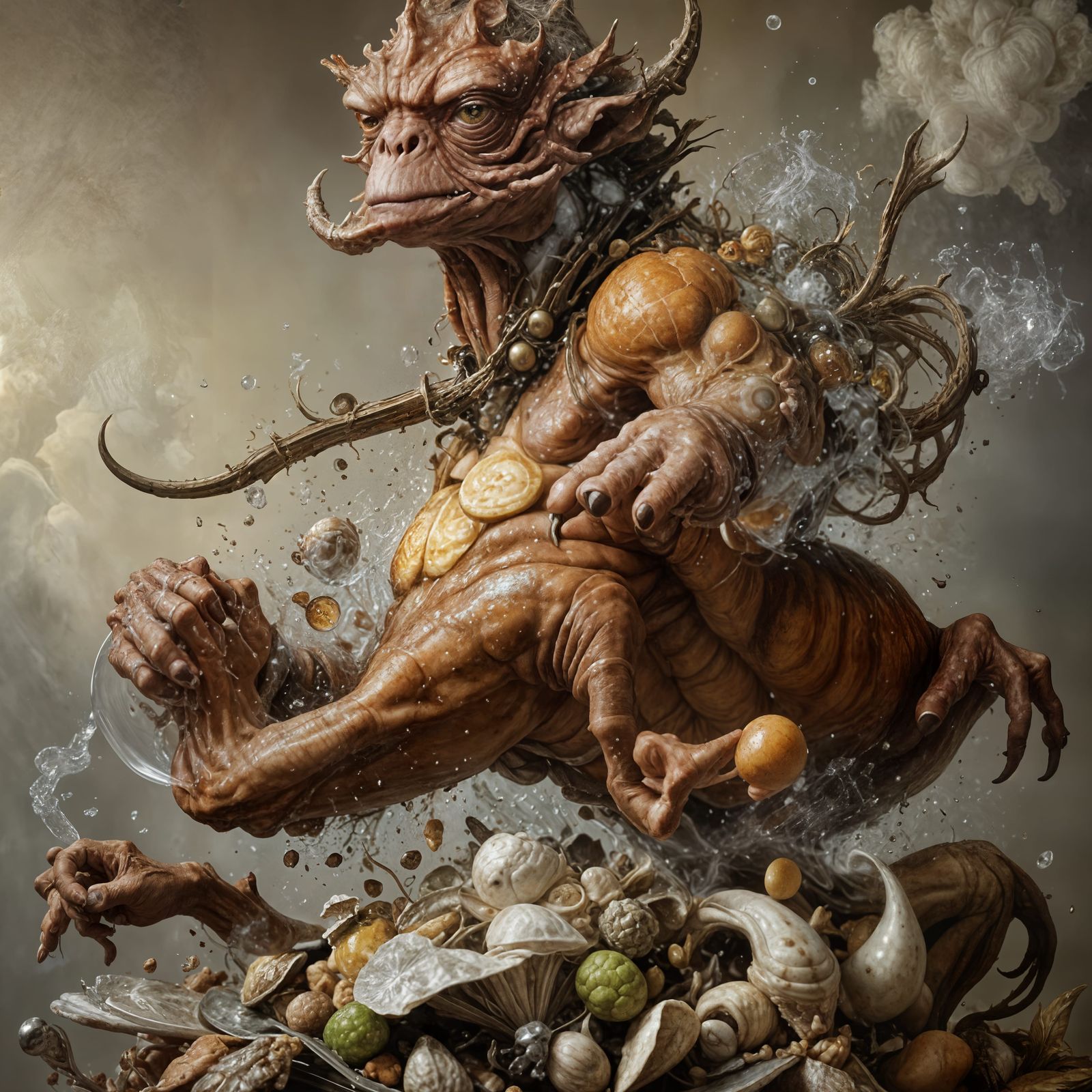 demon pops-up in a Bistro Bizzarro kitchen