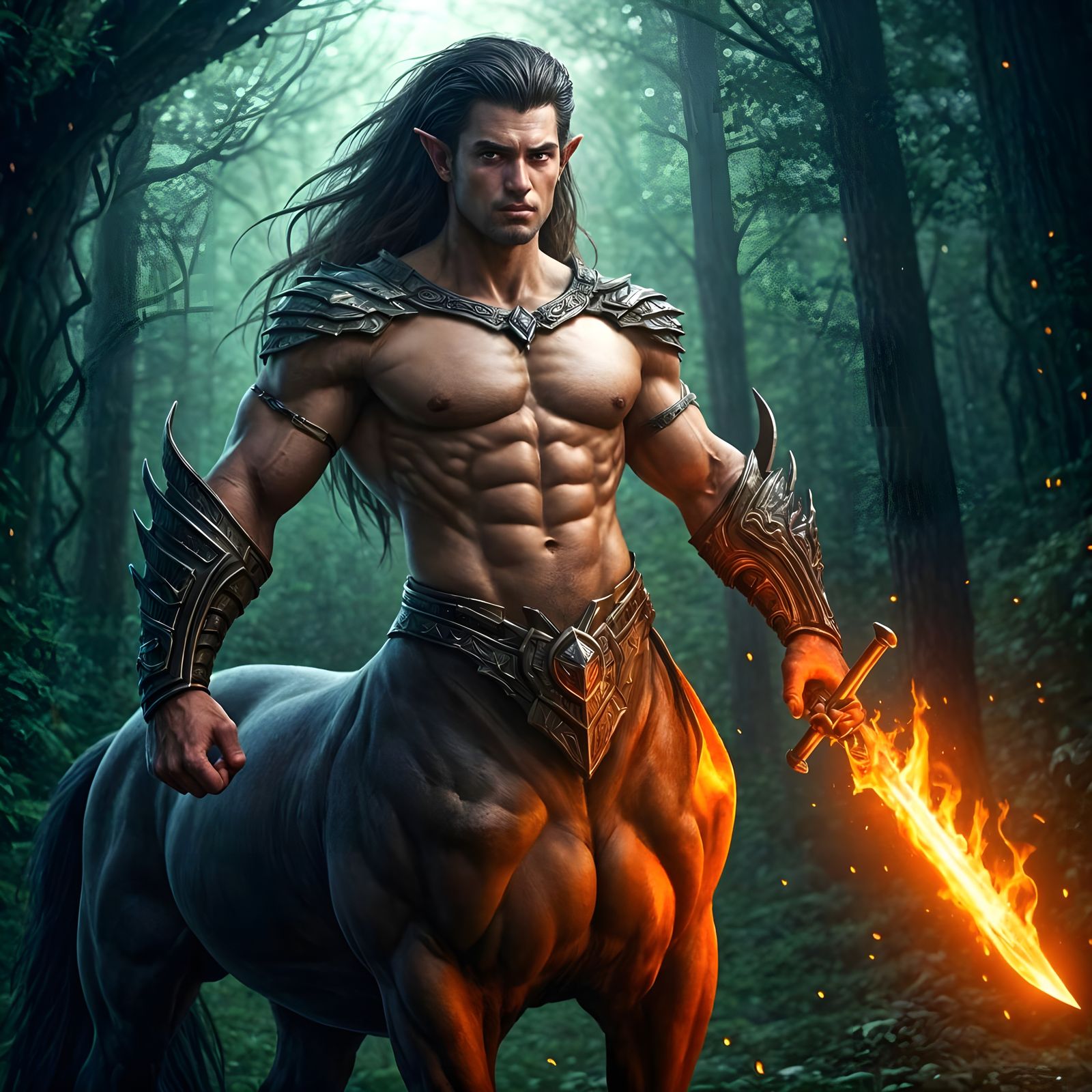 Kirosios. Brave King of the Forest Centaurs