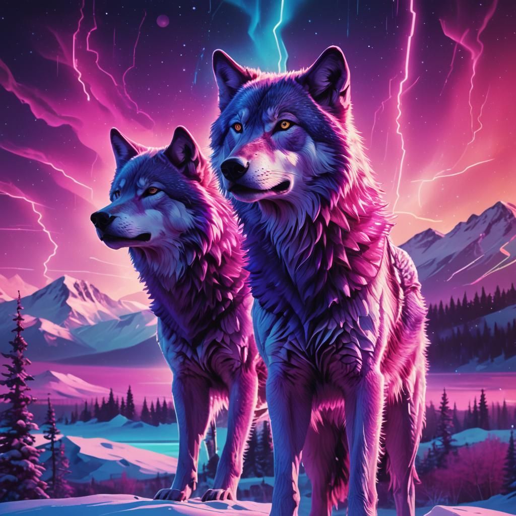 Pink wolves