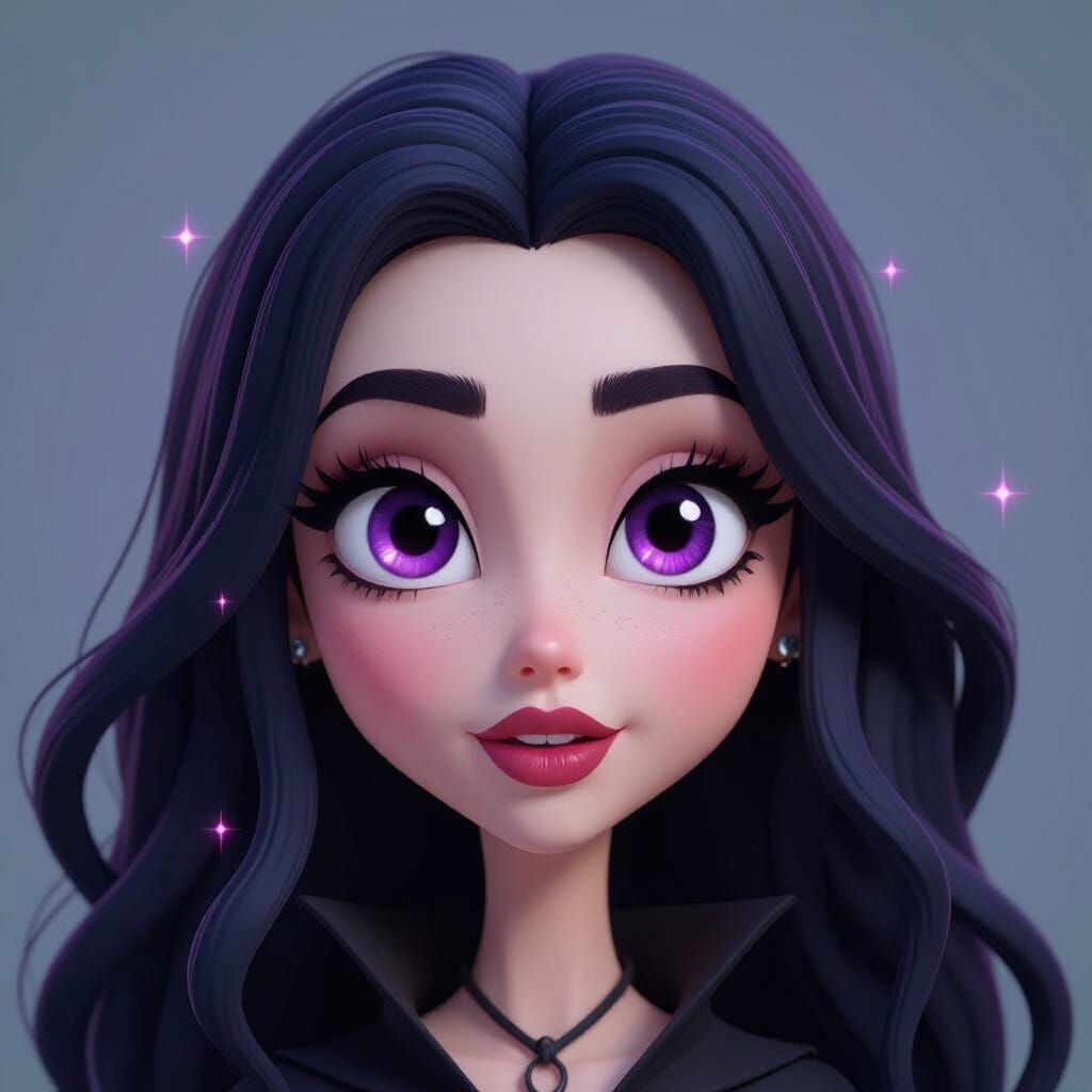 Lilith the Witch: Animated Stick Figure with Glowing Eyes