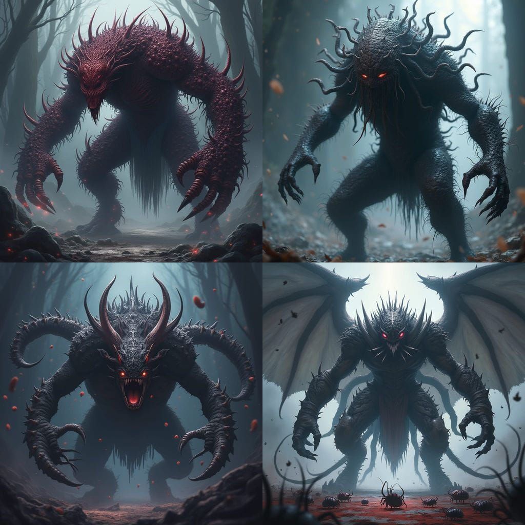 Dark Fantasy Monster Art Inspired by Fire Emblem Heroes