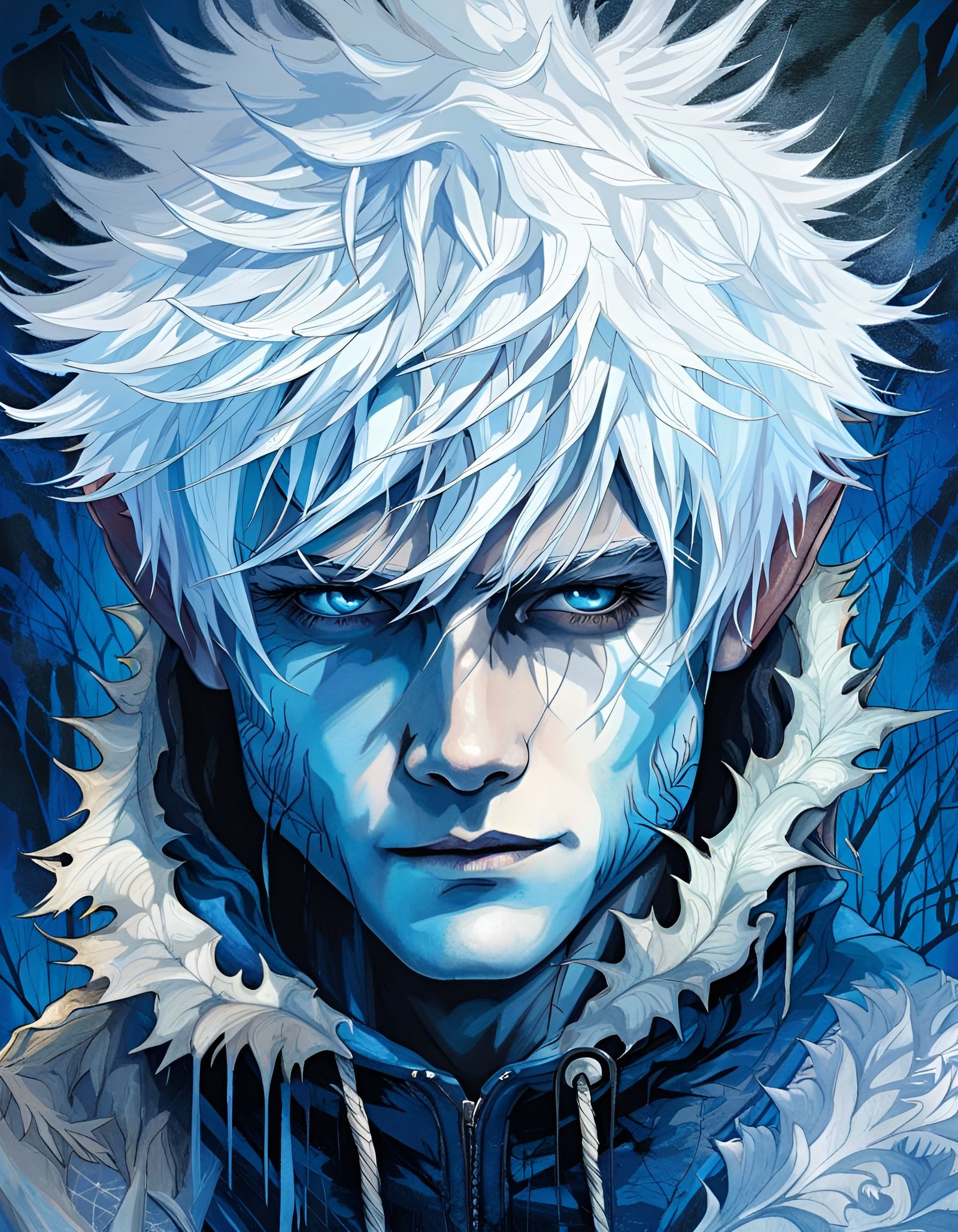 Stunning Portrait of Jack Frost in Gothic Art Style