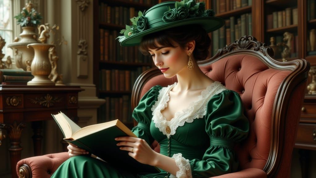 Constance Wilde Portrait as Oil Painting