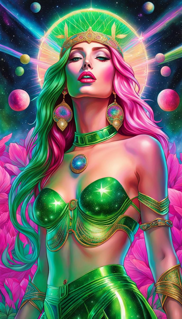 Surreal Kiss: Jesus and Mary Magdalene Illustration