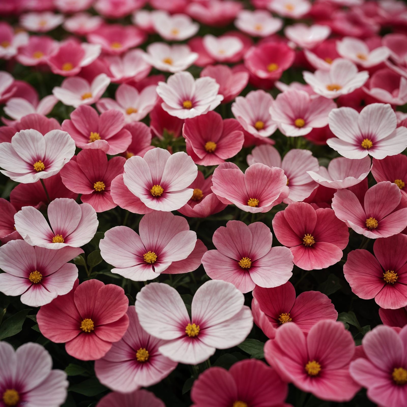Flower Petal Landscape: A Close-Up View