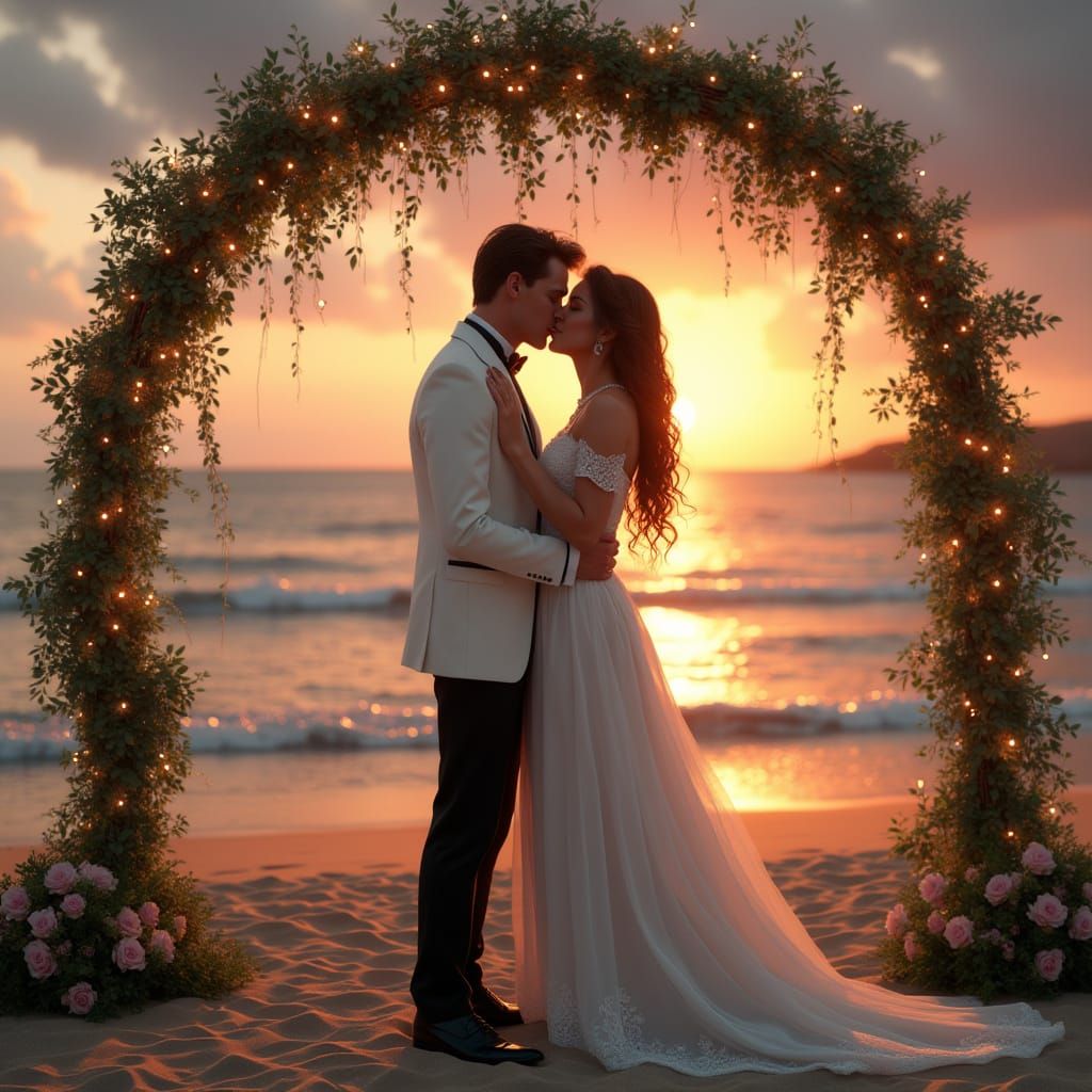 Draco Malfoy and Hermione Granger Share a Romantic Sunset Ki...