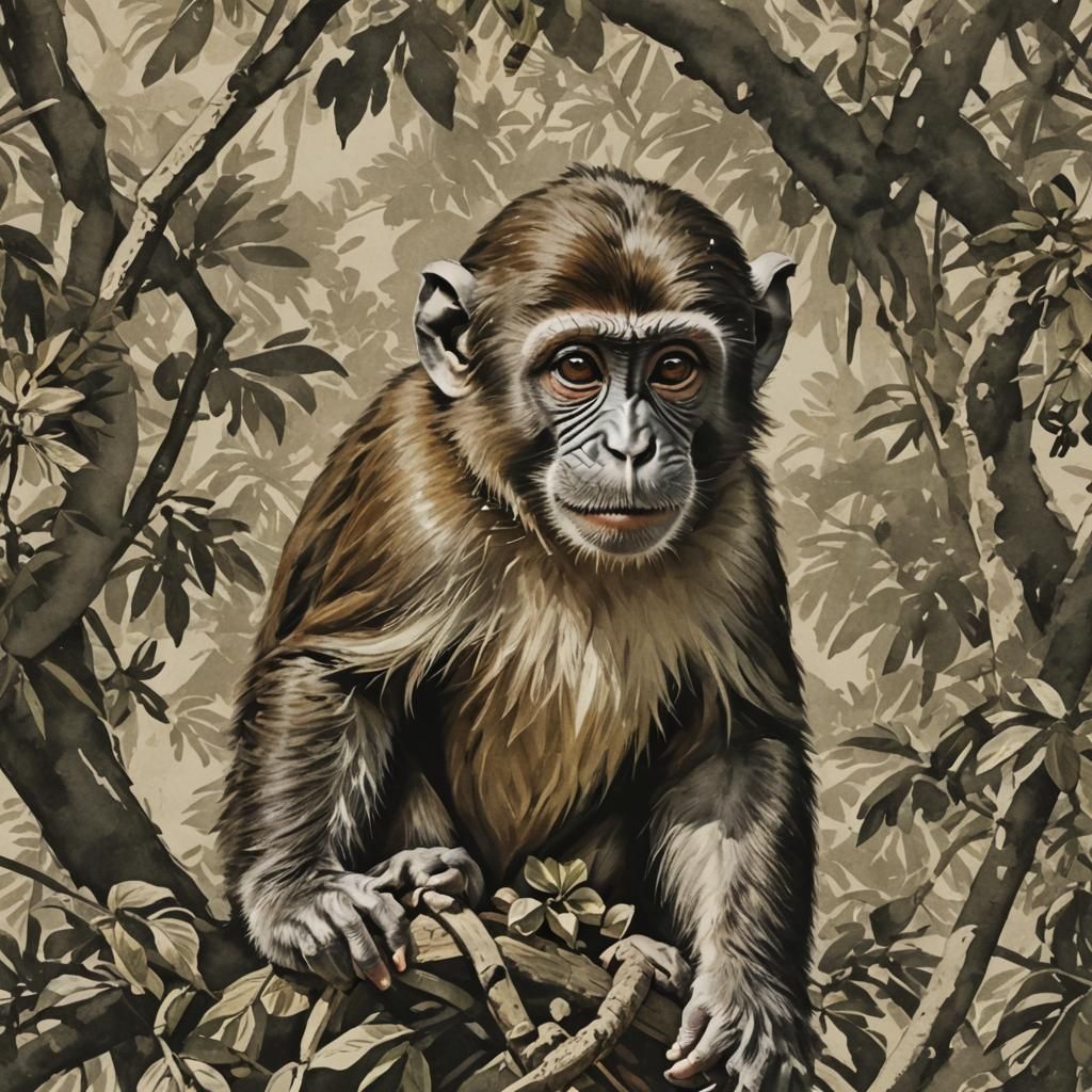 AI Monkey Image