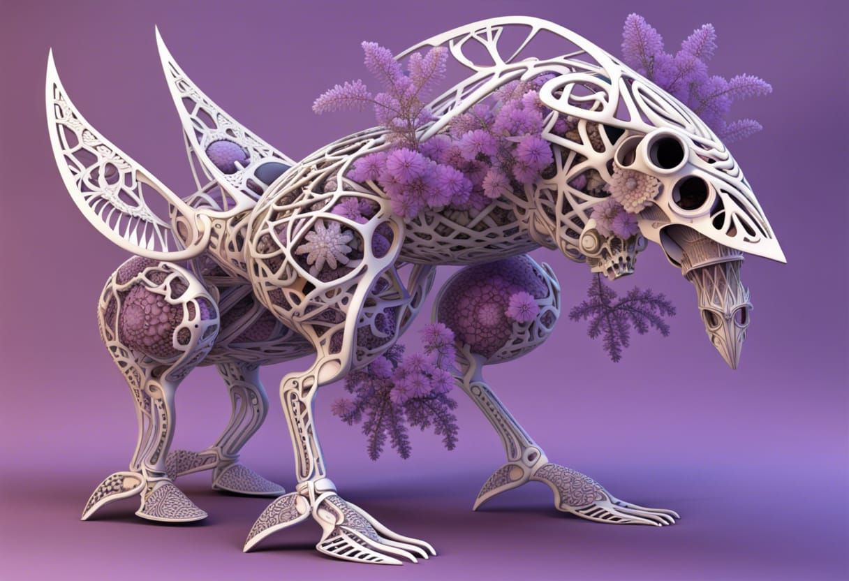 Surreal Australian Landscape with Fractal Elements