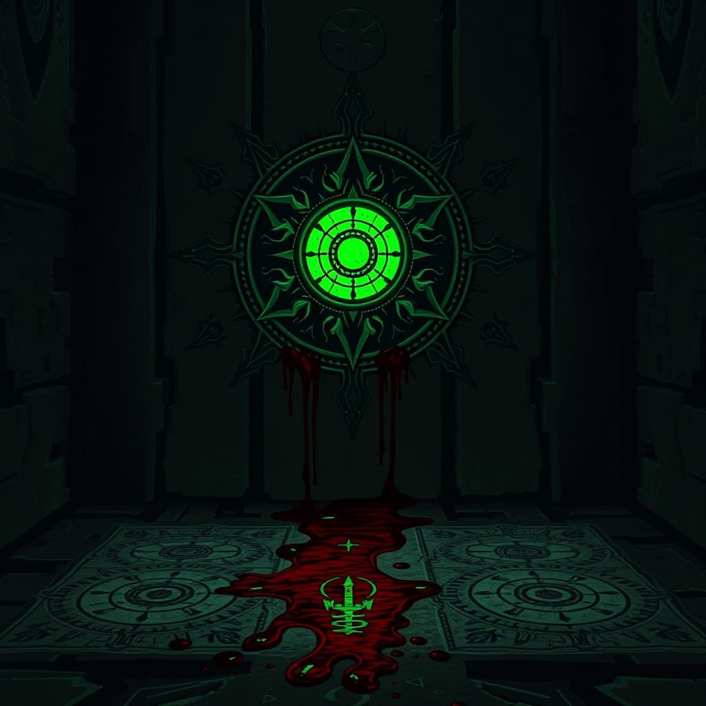 Eldritch Sigils Dripping with Forbidden Knowledge