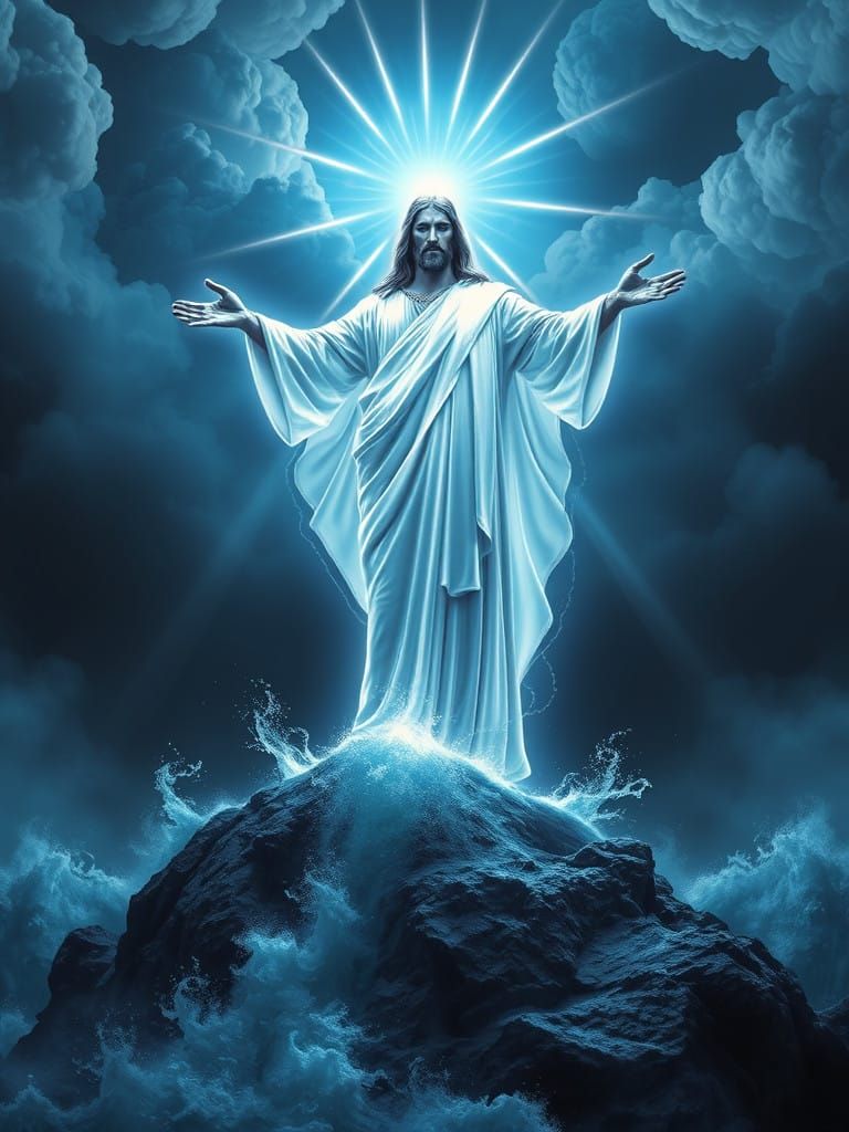 Glorious Jesus Illuminates the Turbulent Sea