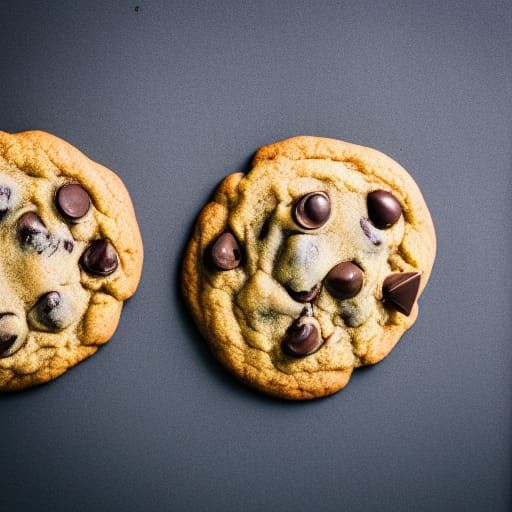 Delicious Chocolate Chip Cookies in Natural Light