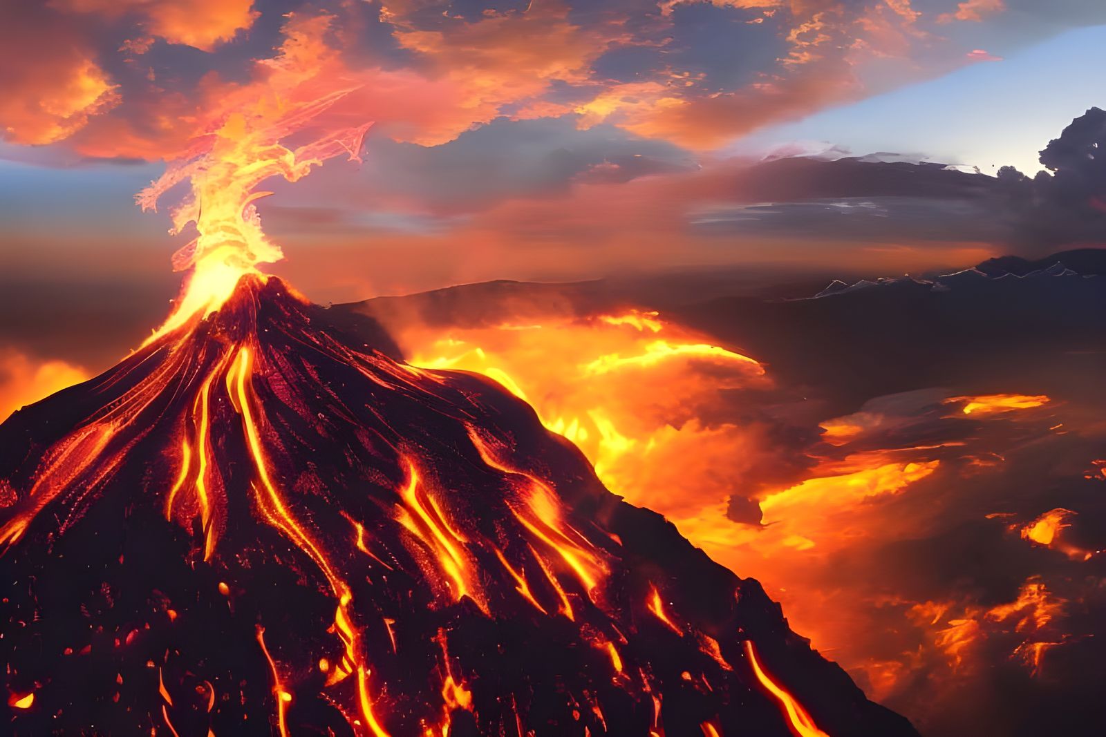 Golden Hour Cloudscape Panorama in Photorealistic Style