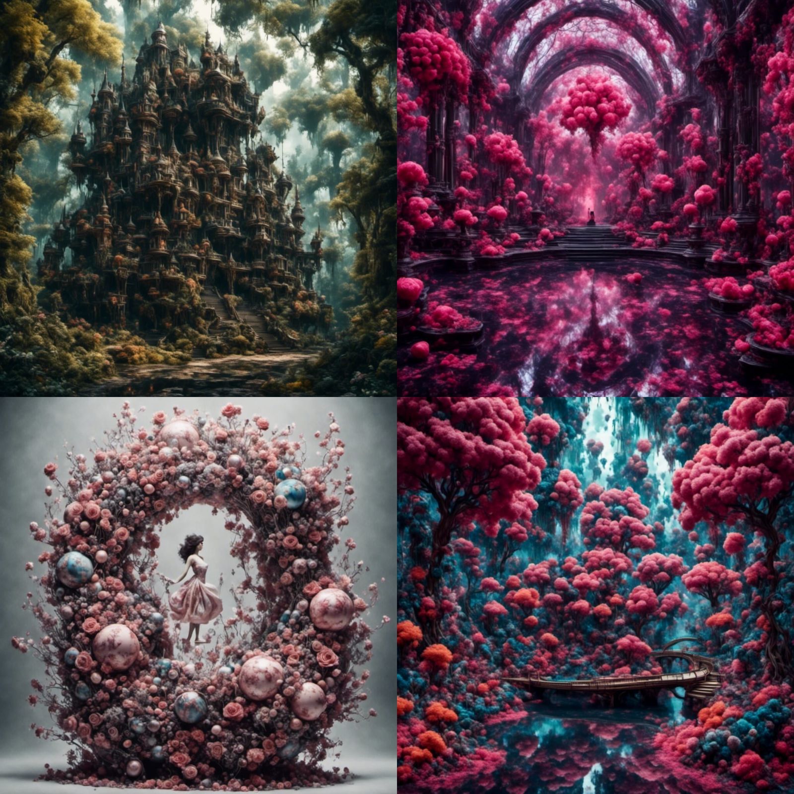 Obese Bear with Dark Gothic Sparkle Aesthetic