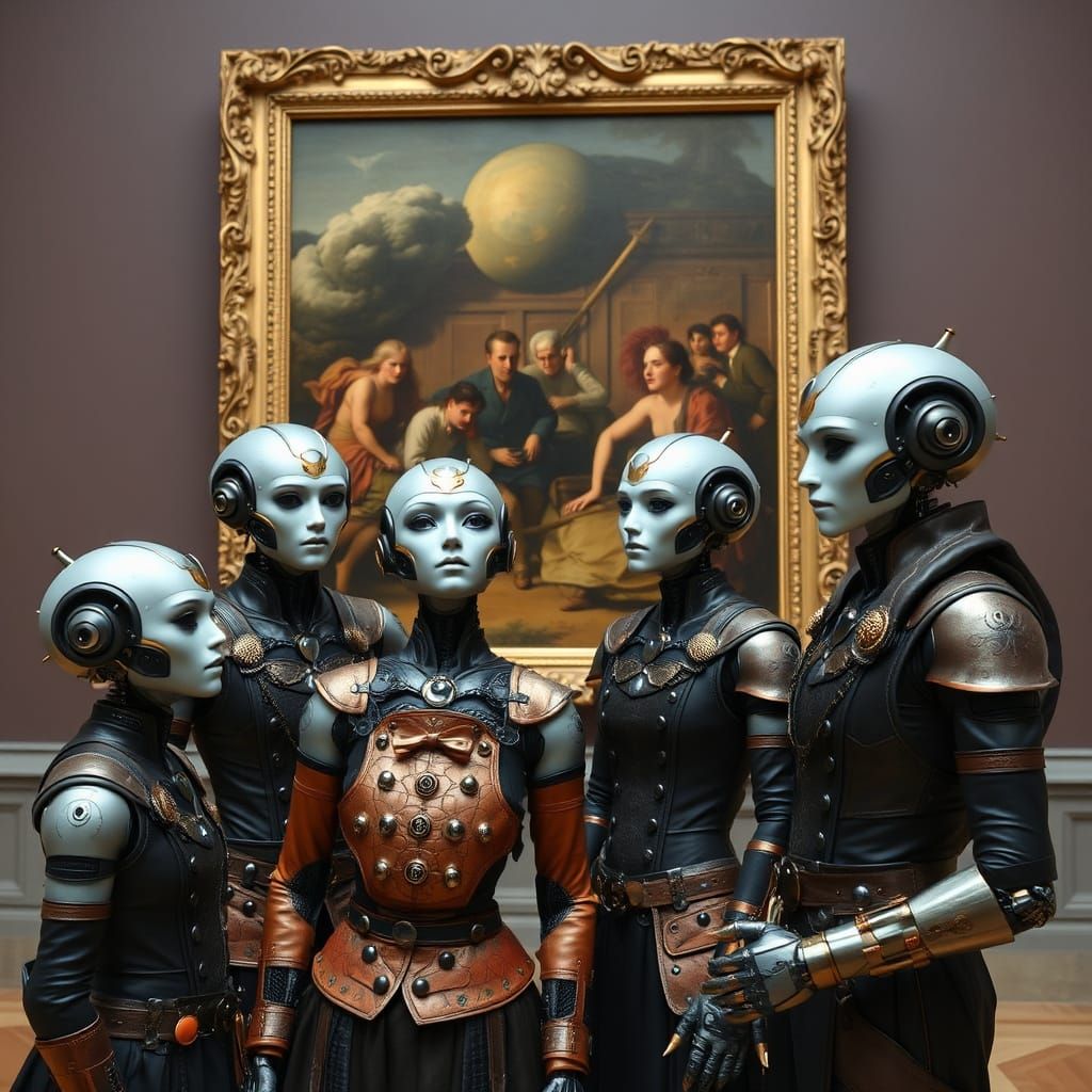 Steampunk Androids at the Musée d'Orsay