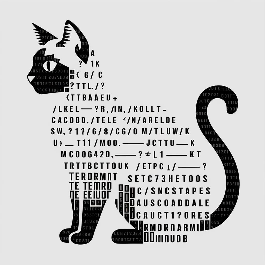 ASCII Art: Siamese Cat Named Tiramisu