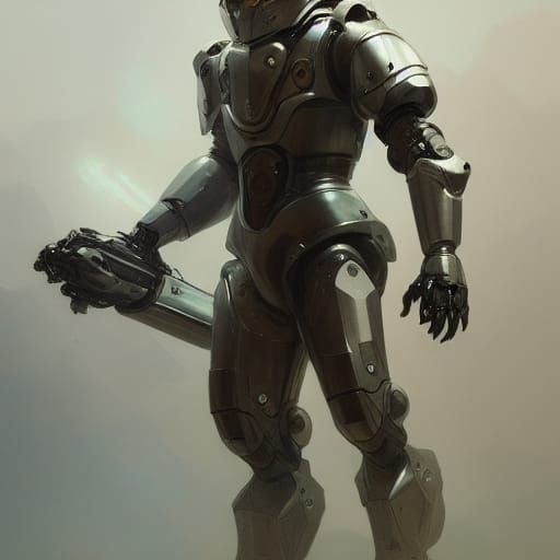 Futuristic Mechanical Armor in Hyperdetailed Digital Art