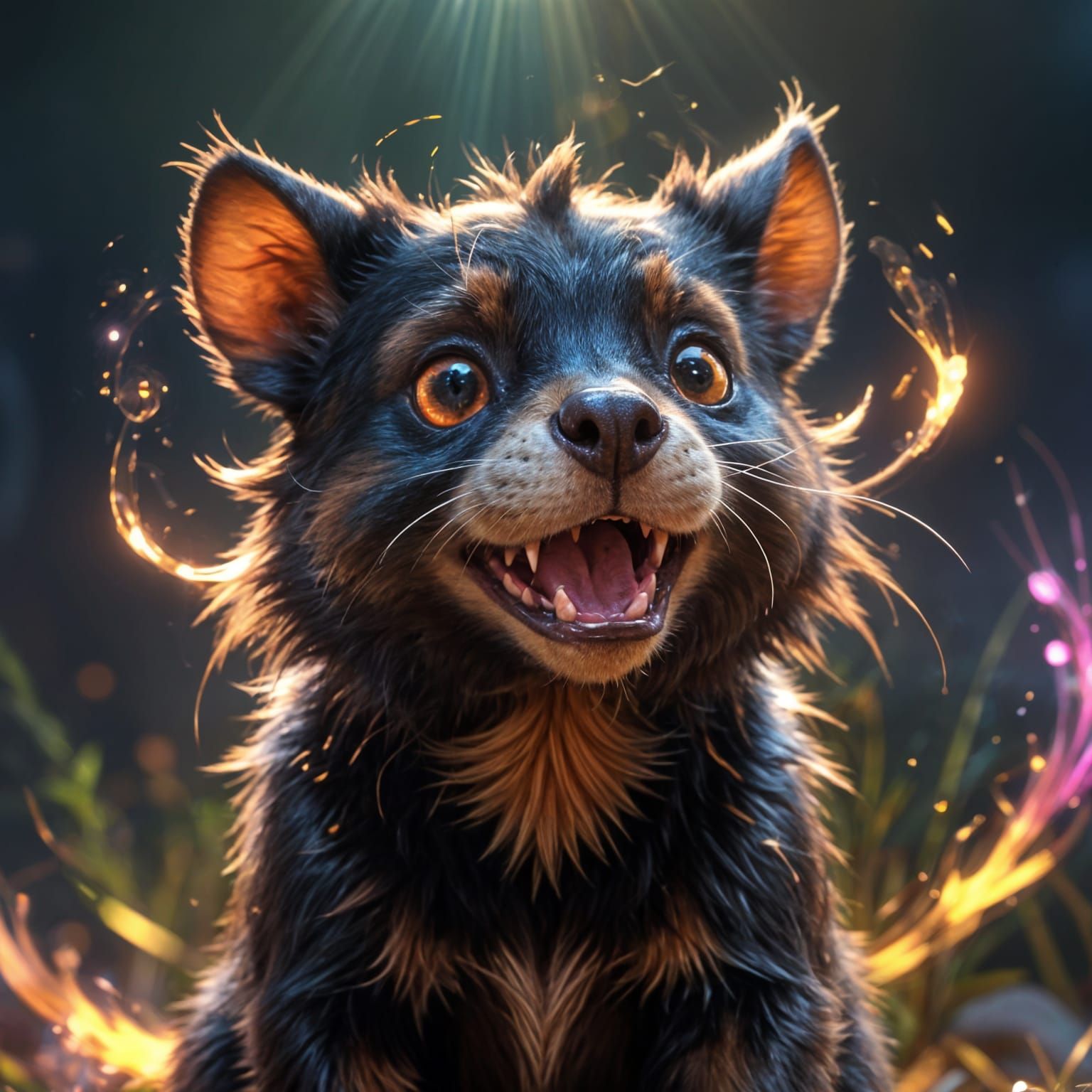 Angelic Tasmanian Devil AI Rendering