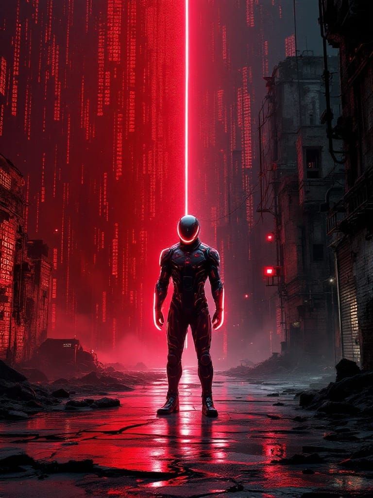 Cyberpunk Realms Collide in Dystopian Fusion