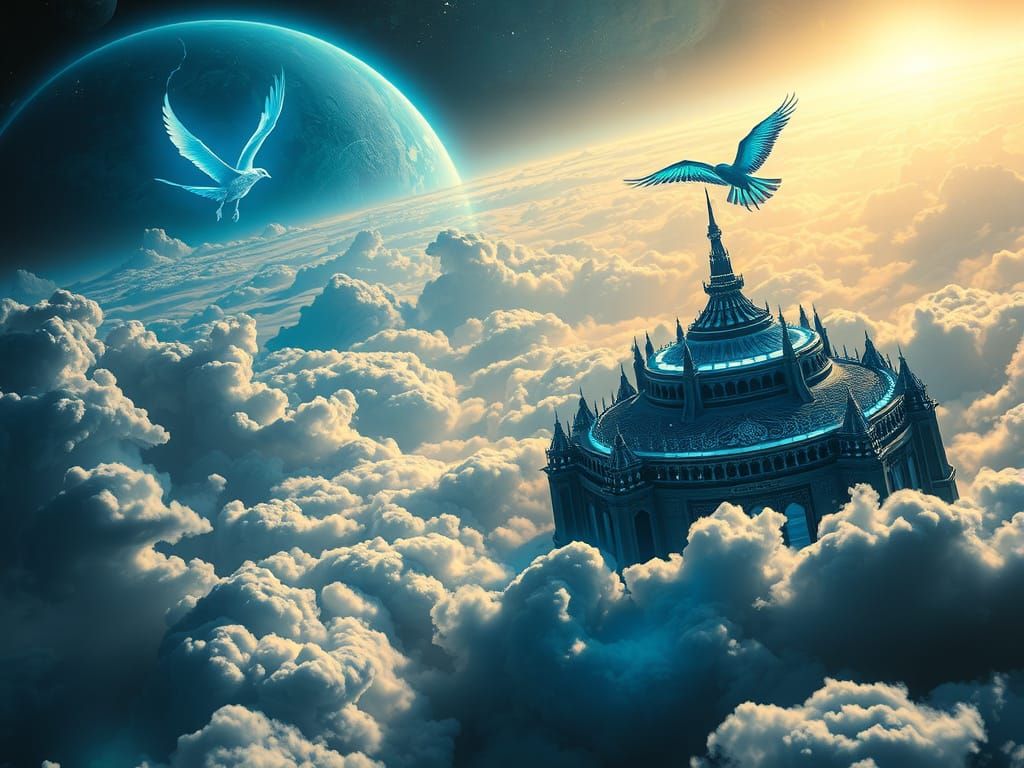 Ethereal Metropolis in Cosmic Storm