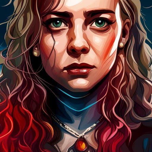 Hermione Granger Watercolor Painting in 8K