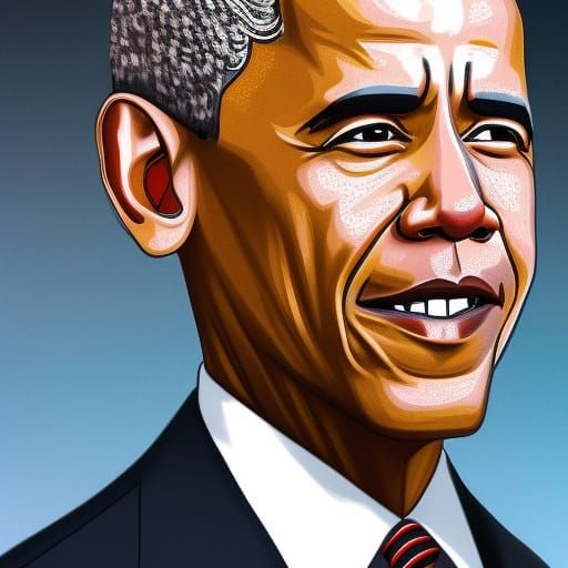 Hyperrealistic Biden Obama Face Swap Concept Art