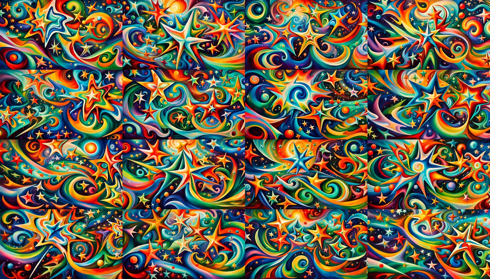 Swirling Newborn Stars in Iridescent Plasma Maelstrom