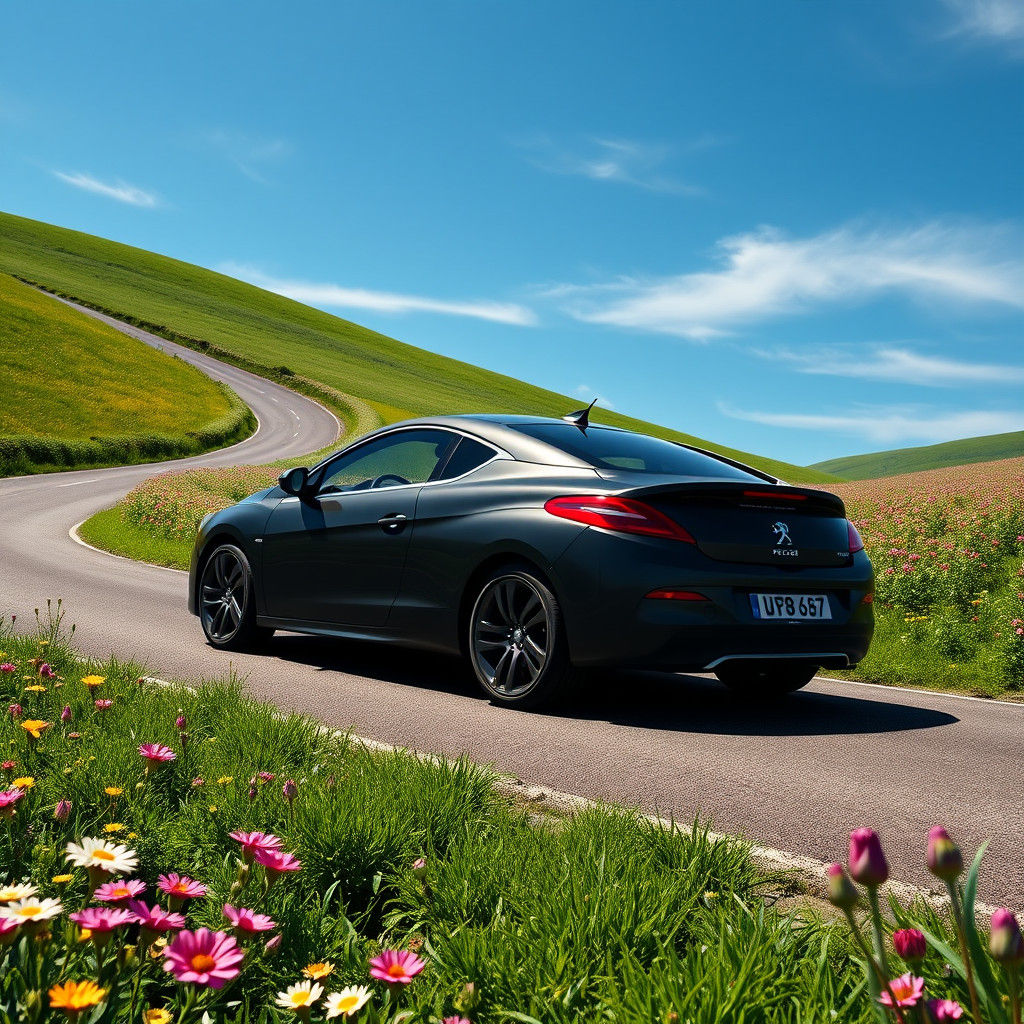 Peugeot 308 Coupé Glides Through Shire in Spring