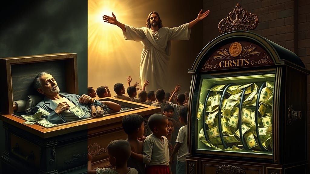 Contrast of Wealth: Death, Poverty, and Excess