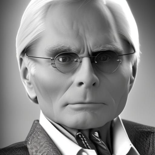 Glamorous, Detailed Portrait of George Jones